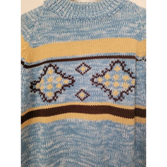 Vintage National Shirt Coast To Coast Alpine Collection Acrylic Ski Sweater Sz M - Picture 4 of 6